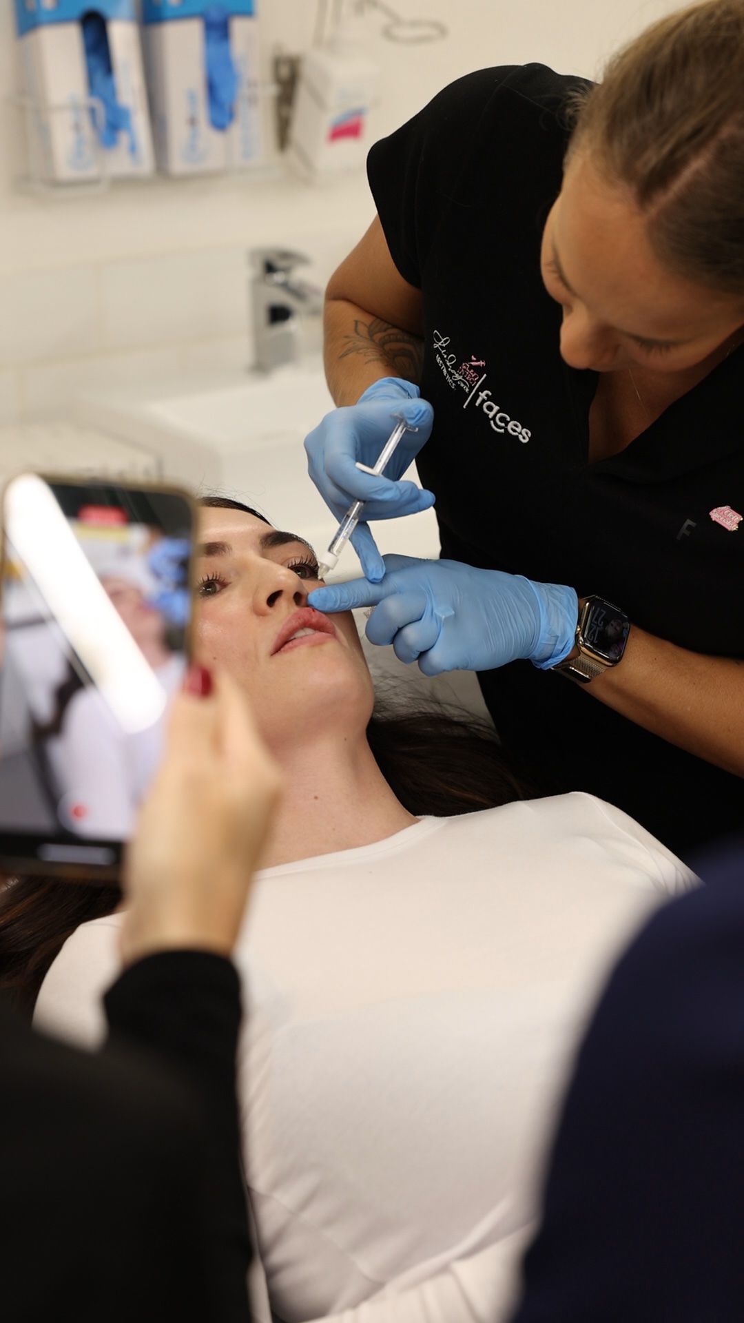 Specialist reviewing a cleft lip treatment plan